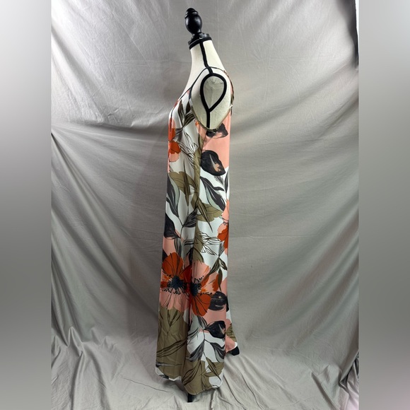 Abstract Floral Spaghetti Strap Vacation Dress - Picture 7 of 8
